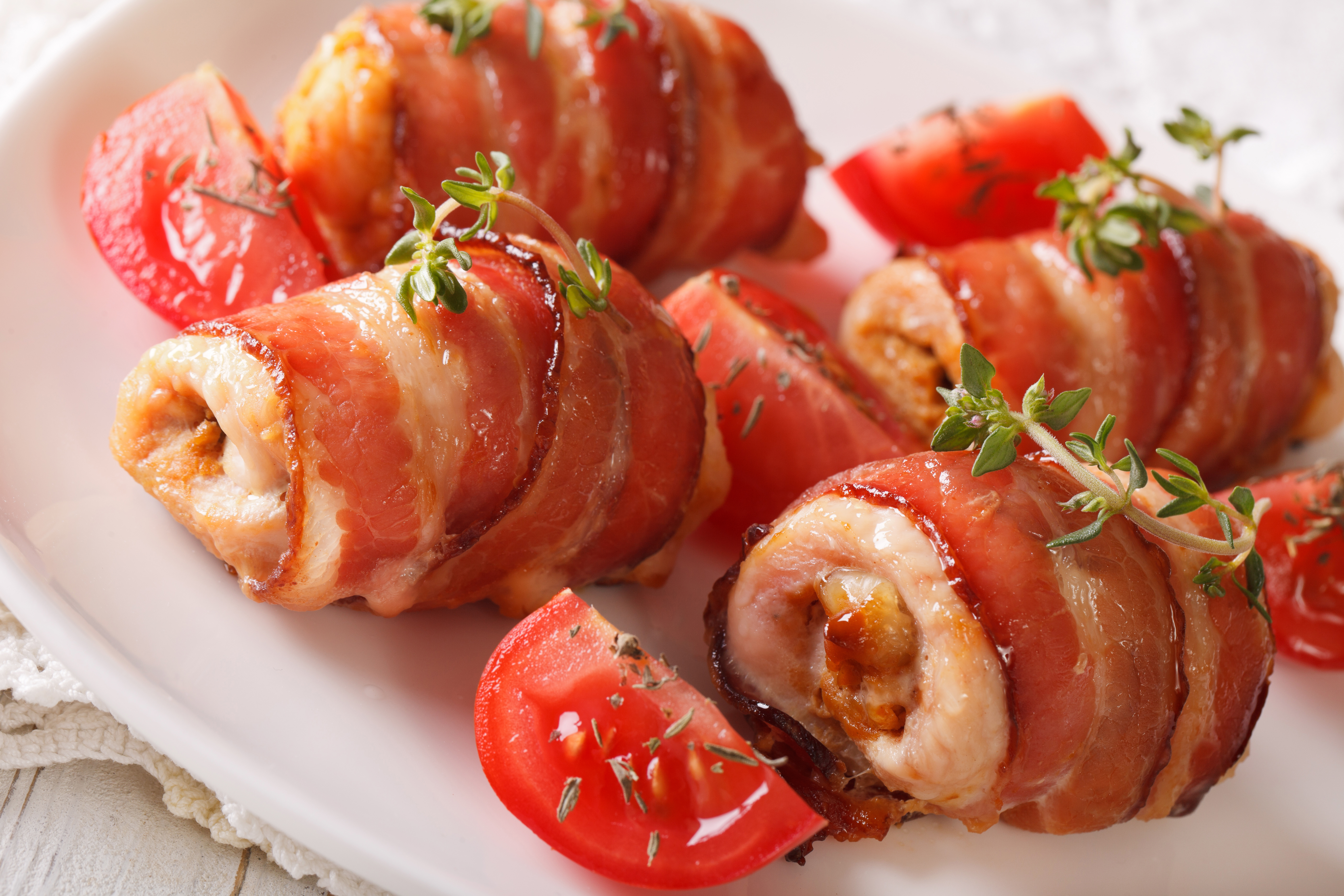 Baked Bacon Wrapped Chicken Breast