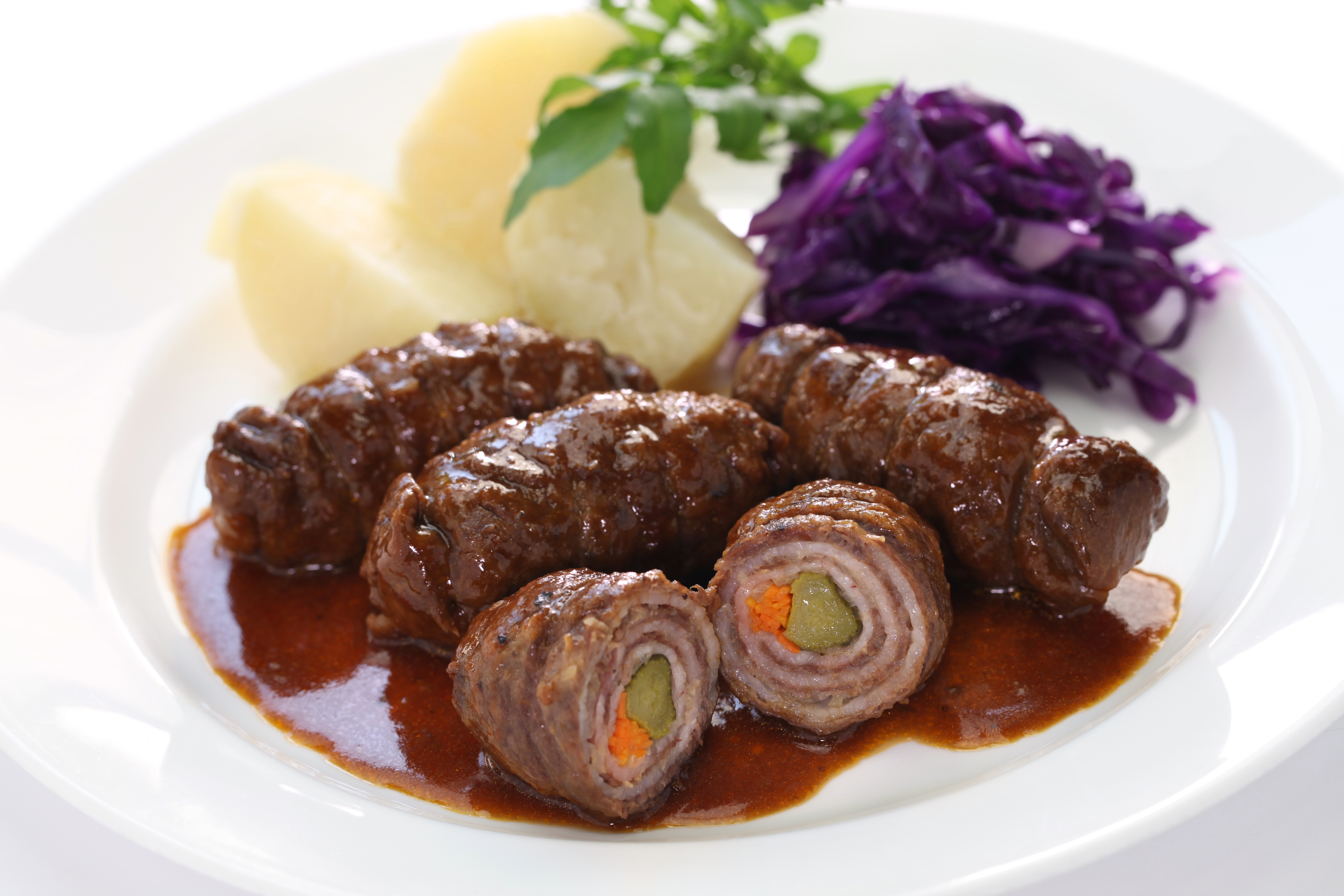 Beef Rouladen - German Style Beef Olives/Bragioli