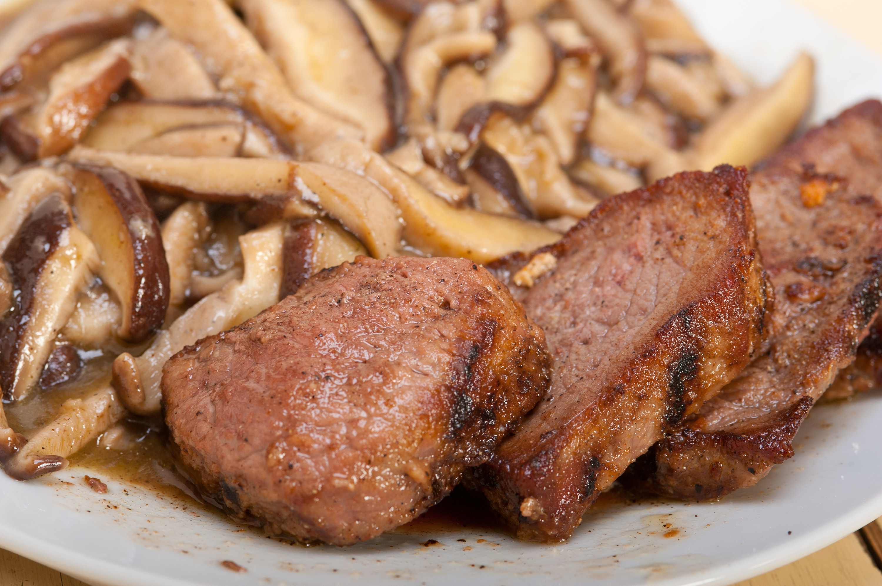 Venison Filet And Wild Mushrooms