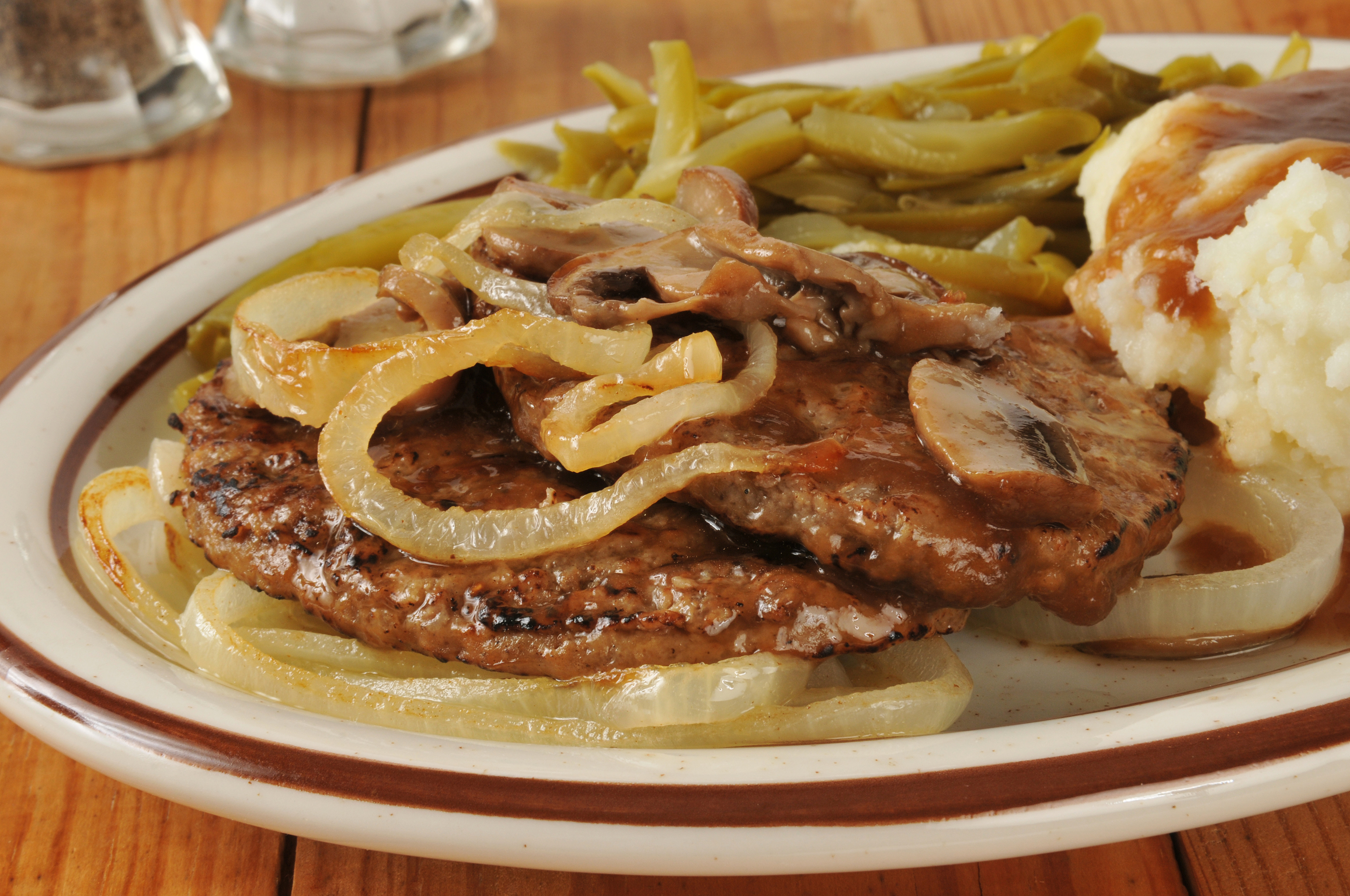 Hamburger Steak with Onions and Gravy