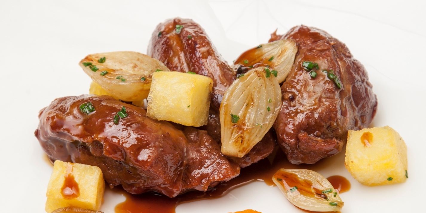 Beer Braised Pork Cheeks