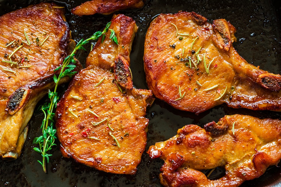 Orange-Mustard Pork Loin Chops