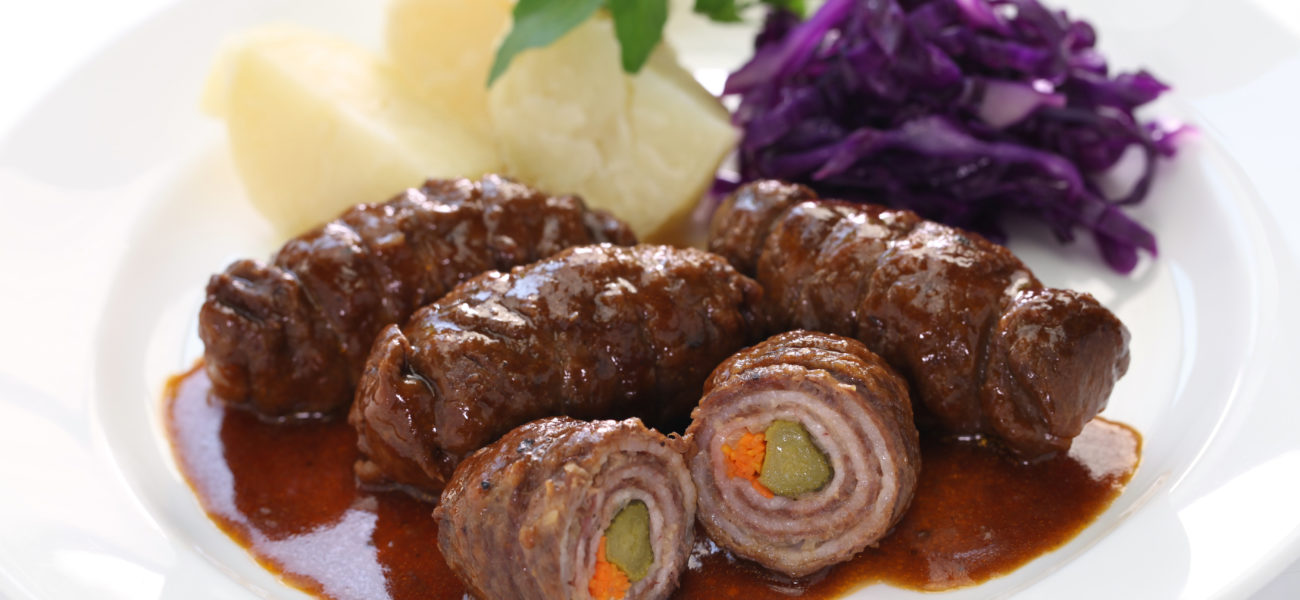 Beef Rouladen - German Style Beef Olives/Bragioli